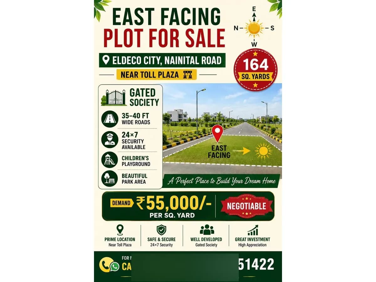 East Facing 164 Sq Yards Land for Sale in Nainital