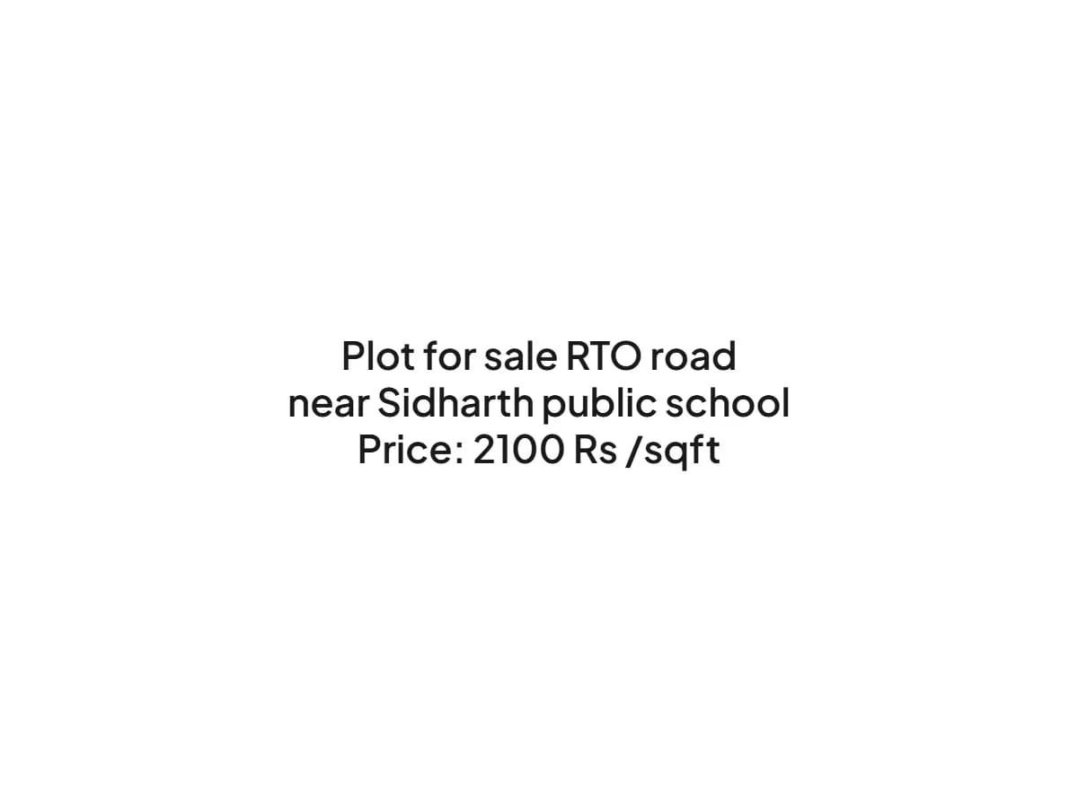Prime Land for Sale on RTO Road, Haldwani at Rs 2100/sqft