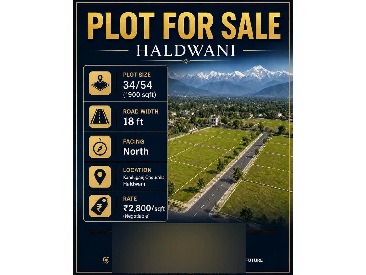 Premium Land for Sale in Kamaluaganga Chauraha, Haldwani