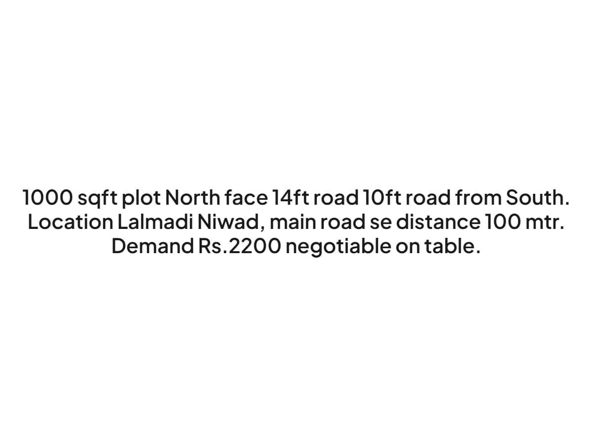 Prime 1000 sqft Land for Sale in Lalmadi Niwad Haldwani