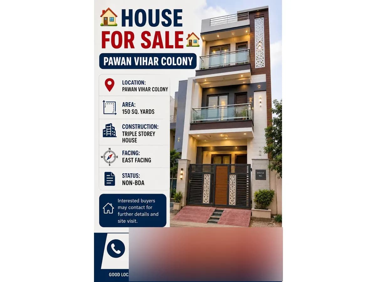 Triple Storey House for Sale in Pawan Vihar Colony, Bareilly