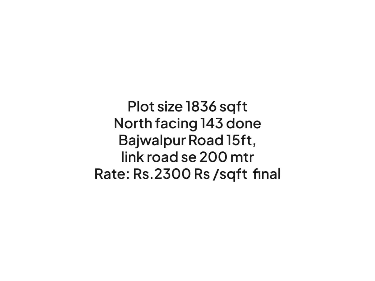 Prime Land for Sale in Bajwalpur Haldwani at Rs 2300/sqft